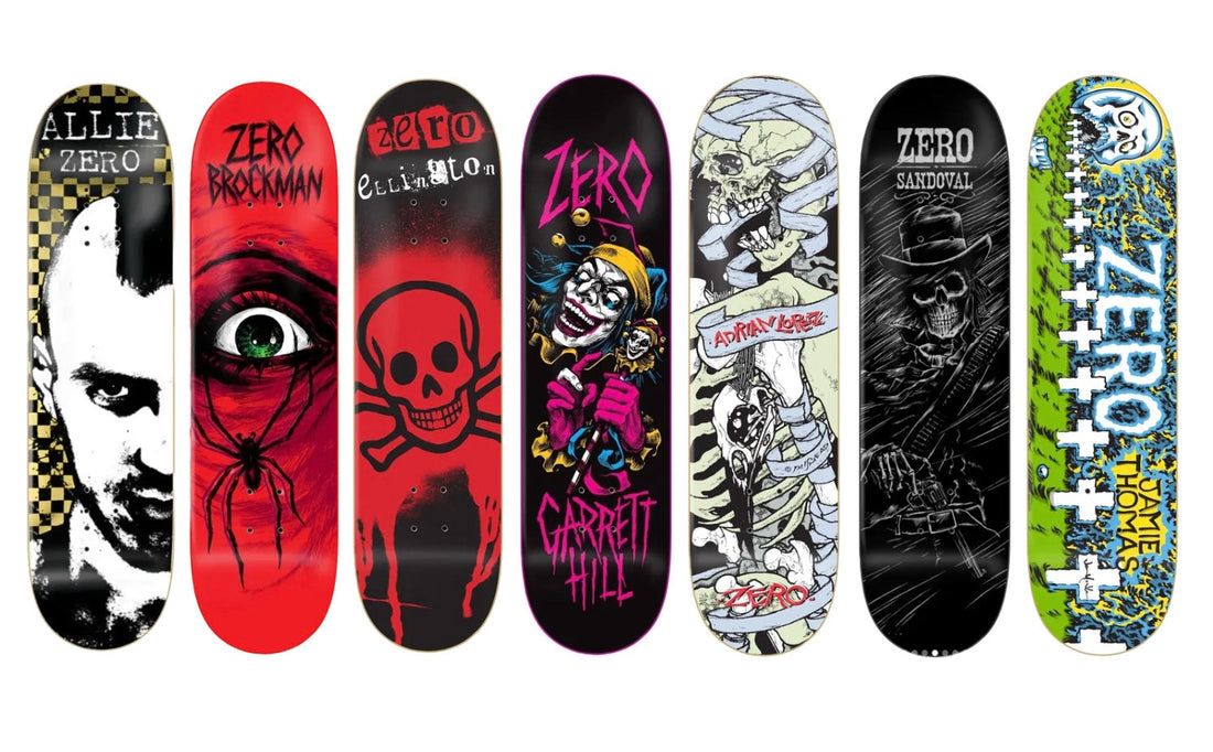 The Men Who Returned to Work with Jamie Thomas for Zero Skateboards 30th Anniversary Reissue Boards : The Optics Are Terrible